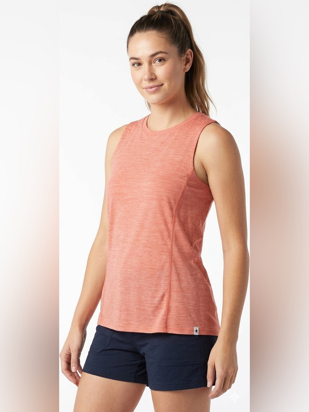 SMARTWOOL Merino Sport 150 Tank Light Coral XS Outdoor Gorpcore Hiking